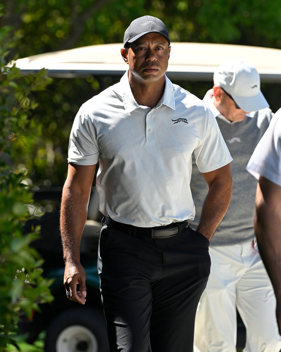 Tiger has arrived for Saturday at #theMasters