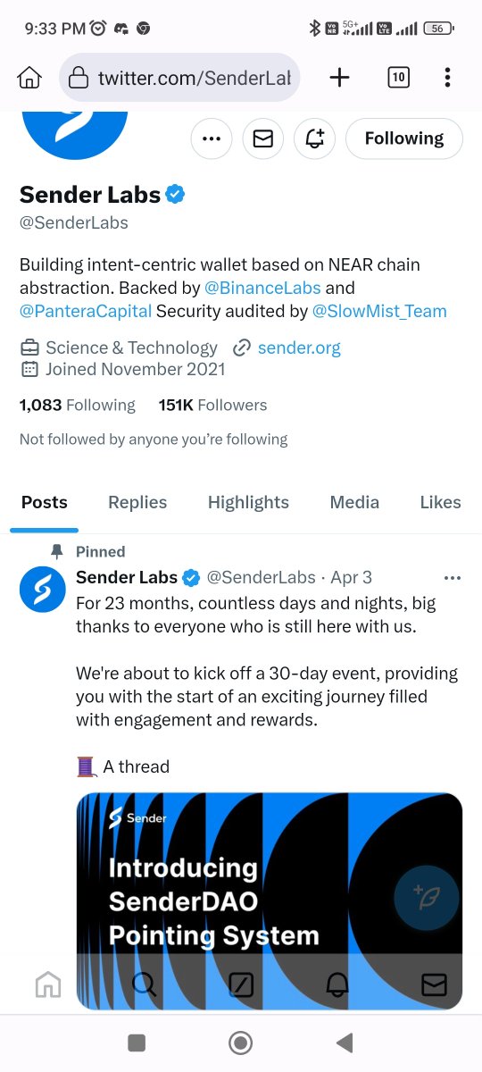 ajju36039's tweet photo. Top project in the NEAR ecosystem @SenderLabs 
Is big project in all crypto family and funding is so high. https://t.co/yv0hLvFDUR