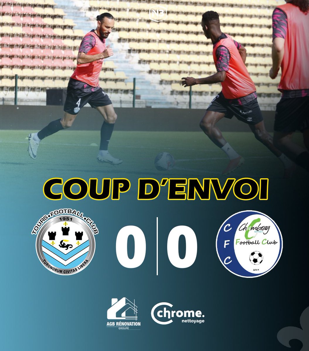 ToursFC's tweet photo. [#TOURSCFC] 1’ | 0-0

C’est parti à la Vallée du Cher ! 

#National3 | #ToursFC | #TousCielEtNoir 🔵⚫️ https://t.co/B9t7Bo2UVx