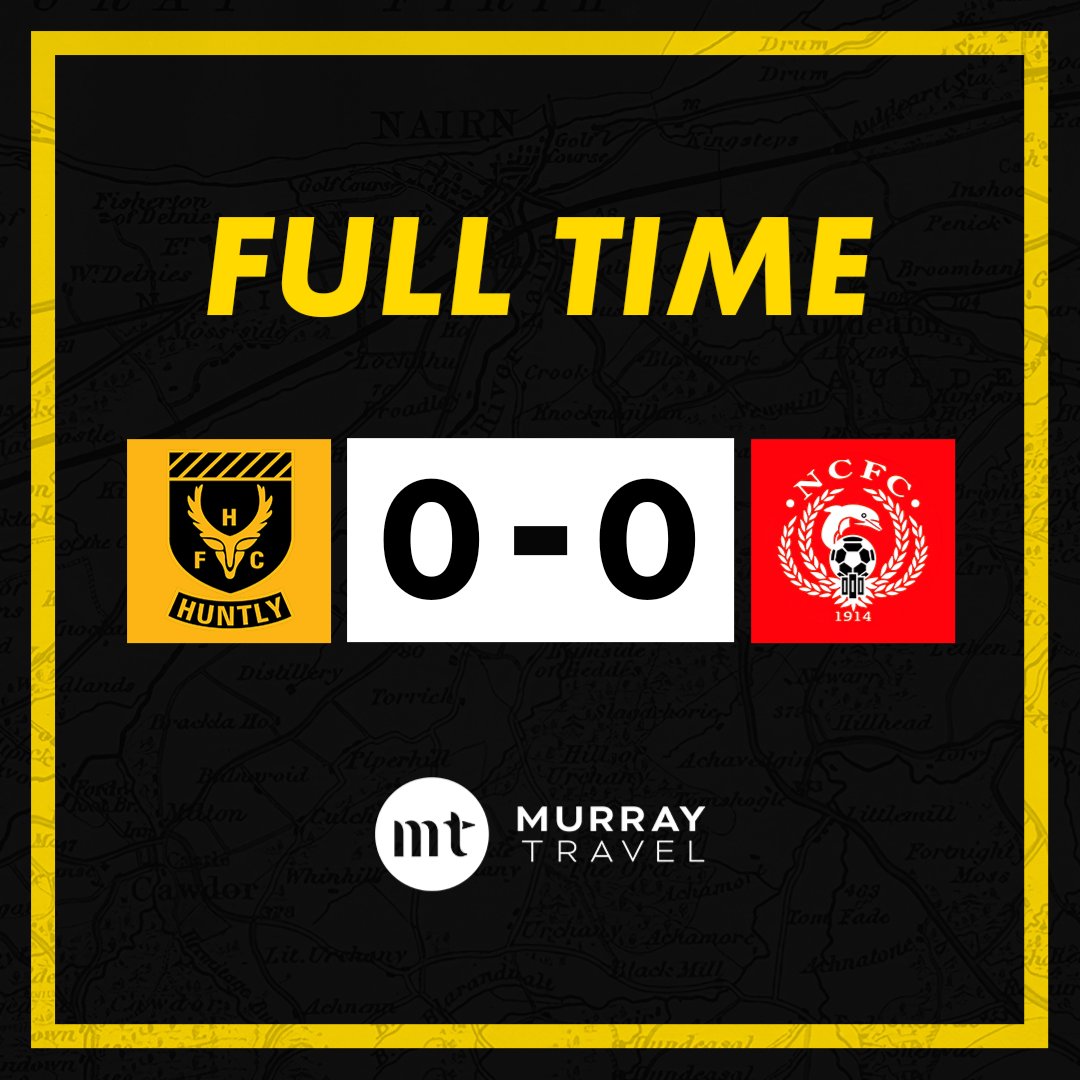 🟡 FULL TIME ⚫️ A heated game draws to an end without a goal. Fraser Dingwall shown a second yellow in injury time for trying to re-enter the field of play after receiving treatment for a bloody nose.