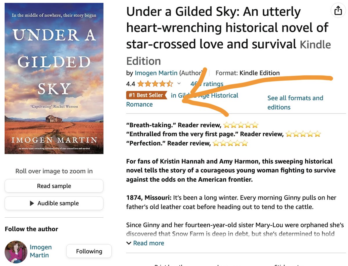 🥰That's an author goal ticked off. Today my debut is in the Top 50 for the overall Kindle Best Sellers chart in the UK.🎉🎉🎉 🧡And one of those gorgeous orange #1 Best Seller flags is back. 👉Available NOW for #99p