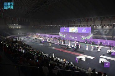 Assistant Minister inaugurates the 2024 Junior and Cadet Fencing World Championships in #Riyadh on behalf of Minister of Sport.