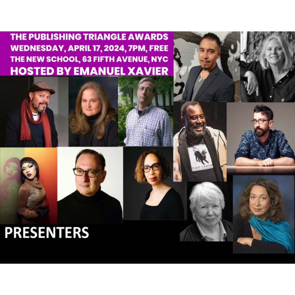 Don't forget to register for our FREE awards ceremony happening this Wednesday, April 17 at 7pm at @TheNewSchool - 63 Fifth Ave, NYC. Register here: eventbrite.com/e/publishing-t…