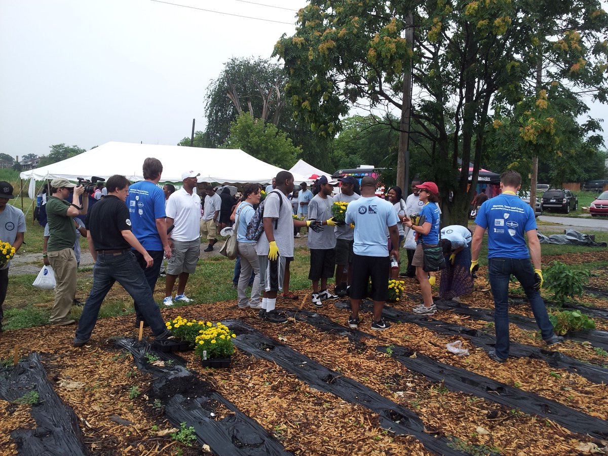 Garden planting event on the largest Urban Farming garden in Detroit on Gladstone & Linwood, 2013 #urbanfarming #detroit #garden #communitygarden