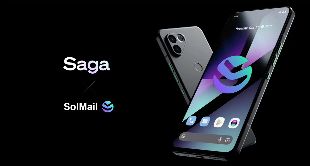 We're thrilled to announce the kickoff of our dApp development for Solana Mobile📱 Solana mobile users will soon be able to send, receive, and get notifications directly through the SolMail app There may even be incentives for saga holders 👀🤫 @SolanaFndn @SolanaMobile