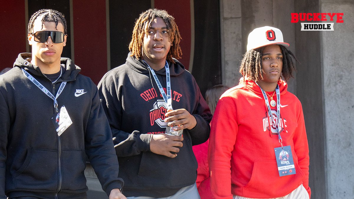 #Buckeyes commits Tavien St. Clair and Carter Lowe at the #OhioState Spring Game