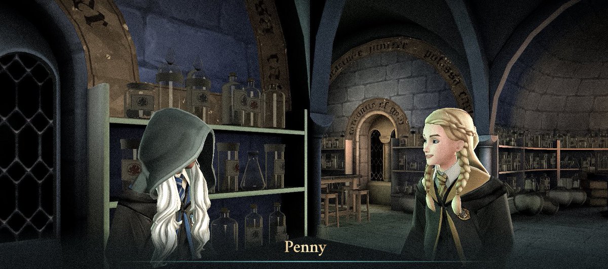 HollyOakLife's tweet photo. Potion making! ポーションをペニーと🧪棚に欲しいものがいっぱい!#hogwartsmystery #hphm #potionmaking #witchlife #ホグワーツミステリー #ホグミス #ポーション作り #魔法使いの日常 https://t.co/8eisCKwfFh