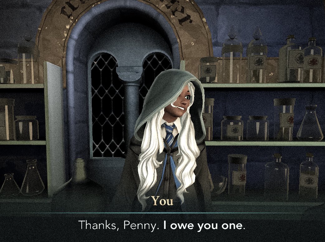 HollyOakLife's tweet photo. Potion making! ポーションをペニーと🧪棚に欲しいものがいっぱい!#hogwartsmystery #hphm #potionmaking #witchlife #ホグワーツミステリー #ホグミス #ポーション作り #魔法使いの日常 https://t.co/8eisCKwfFh