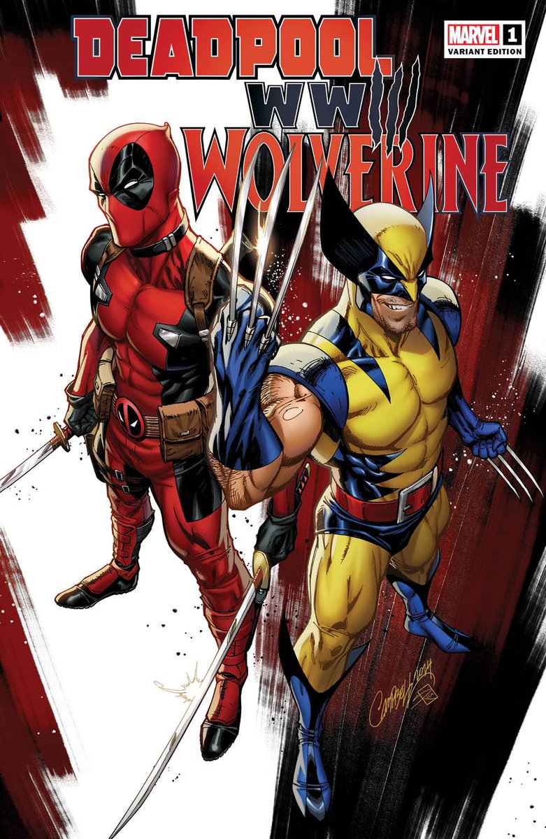 💥 On sale NOW!! #DEADPOOL• #WOLVERINE WWIII # 1 jscottcampbell.com Artist Exclusives Cover A and Cover B “virgin” with colors by @Sabine_rich ONLY available here at jsc.ltd/DPW_WWII1 while supplies last!