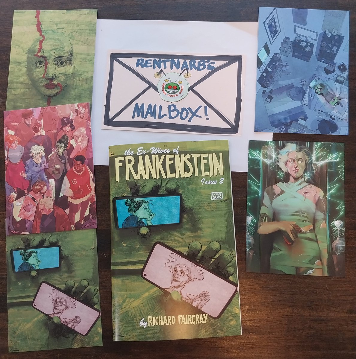 MAILBOX
The Ex-Wives of Frankenstein 2 w stunning prints that I backed on @Kickstarter by @RichardFairgray 
I read issue 1 and was amazed. You will see a video when I read this one. #kickstartercomic #kickstartercomics