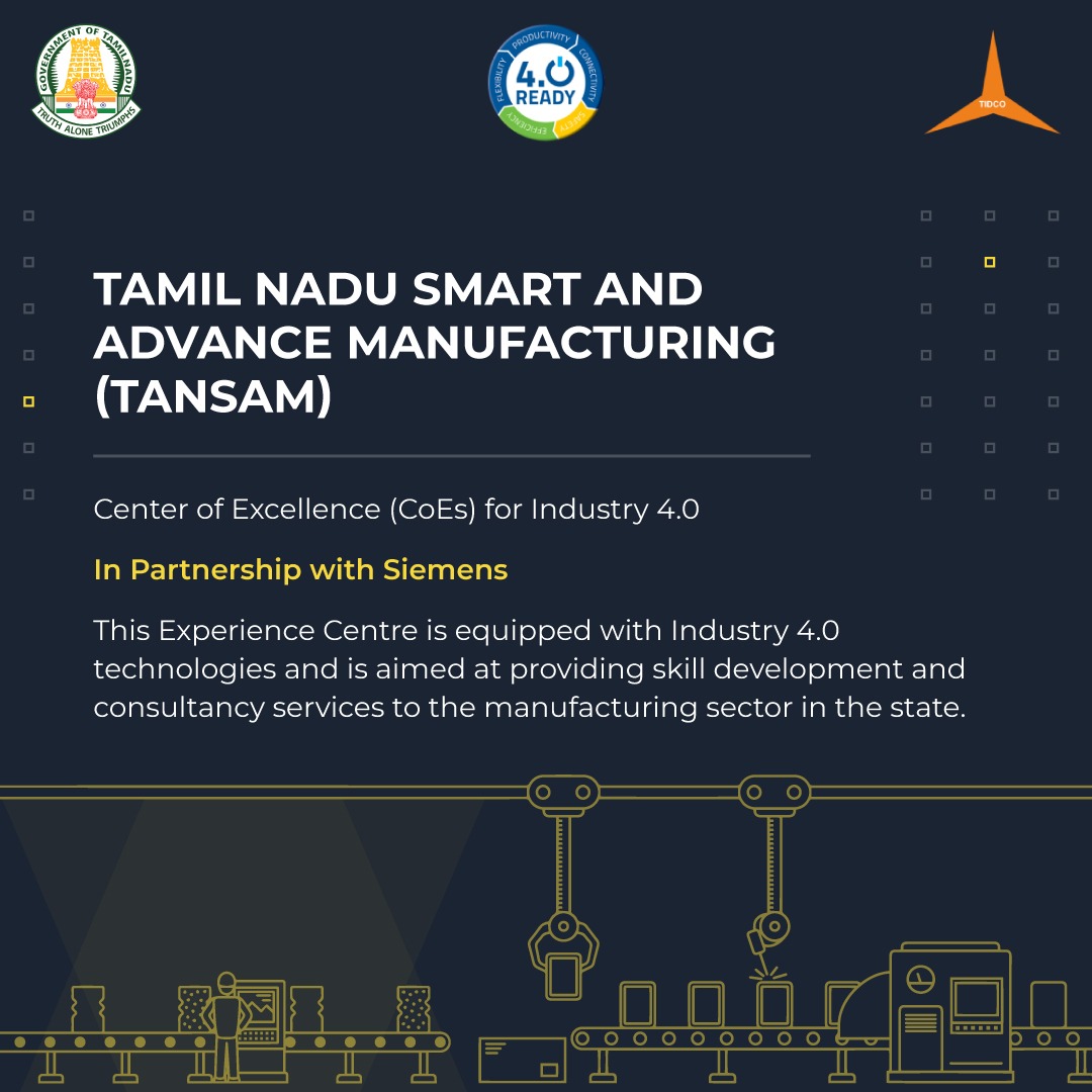 Tamil Nadu- A global beacon of defence innovation! TIDCO's 3 Centers of Excellence propel Tamil Nadu which is one of the two Defence Industrial Corridors in India towards global recognition in defence manufacturing. #tidco #tidcotamilnadu #tancam #tamcoe #tansam…