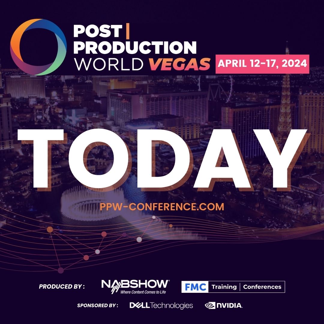 '🎉 Welcome to @NABShow #PostProductionWorld 2024 Las Vegas! Bootcamps, Virtual & Remote Production Tracks are LIVE today! 🎥 Explore our program: bit.ly/49FCv66 Need passes? Grab them NOW! bit.ly/3vNz5R5 🎬 Lights, camera, ACTION! ⭐#NABShow