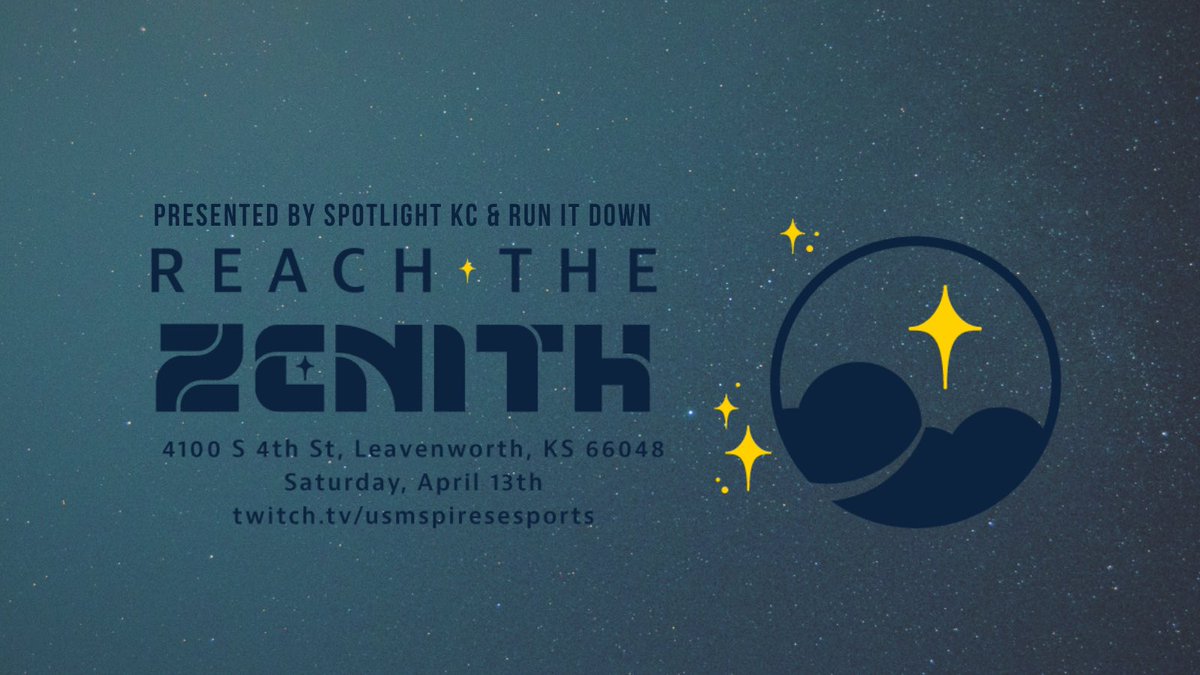 spotlight_kc's tweet photo. We are live with Reach the Zenith, hosted at the University of St. Mary in Leavenworth, KS! 

Featuring Deathspade, Ploopy, Gamerdog, Justyce, 7, &amp; more! 

Link below! https://t.co/vy9g1PuSCQ