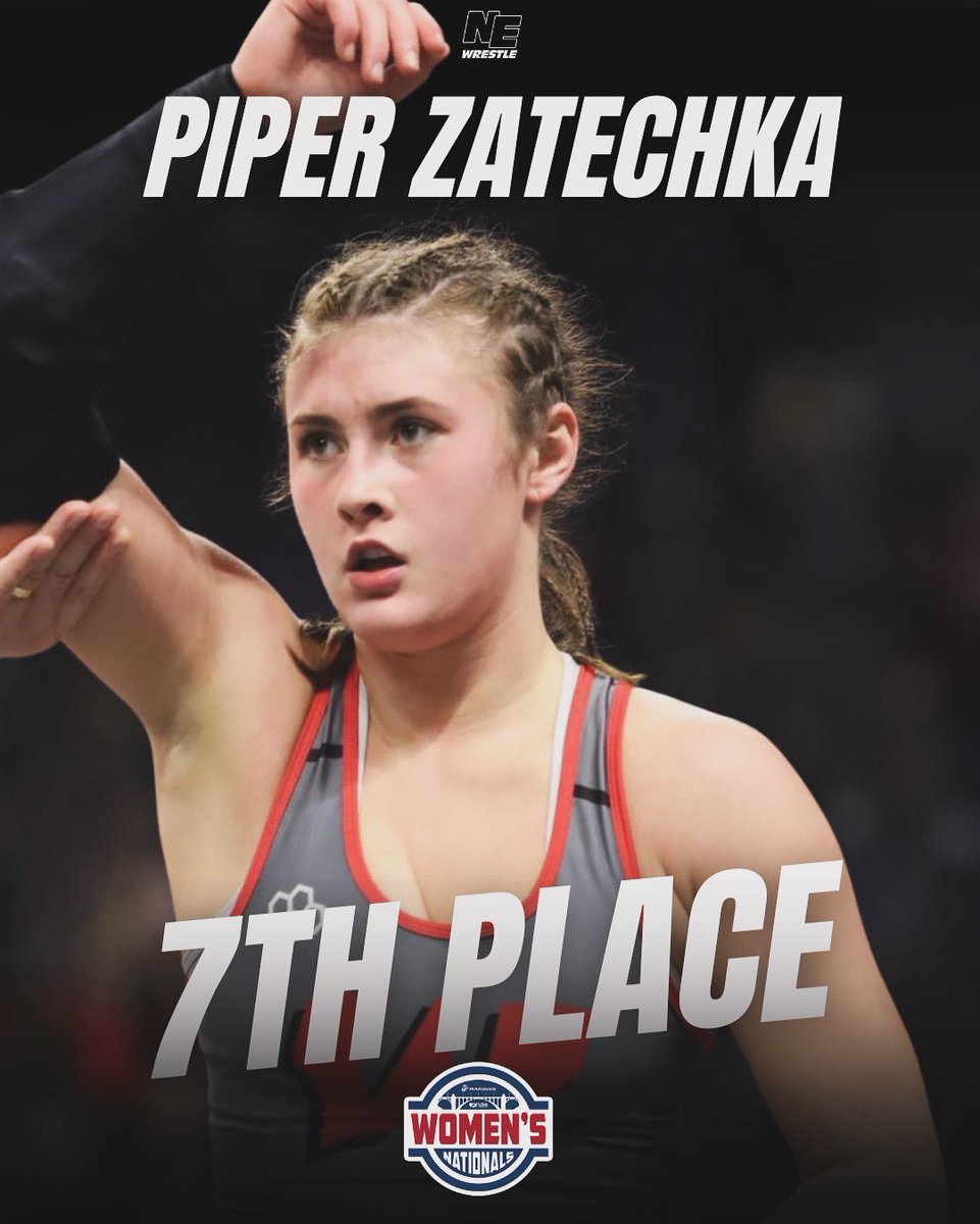 7th Place All-American at the U17 Women’s National Championships!! 💥💥💥 Congrats @Piper_Zatechka Original 📸 Alex Cloyd @NEUSAWrestling
