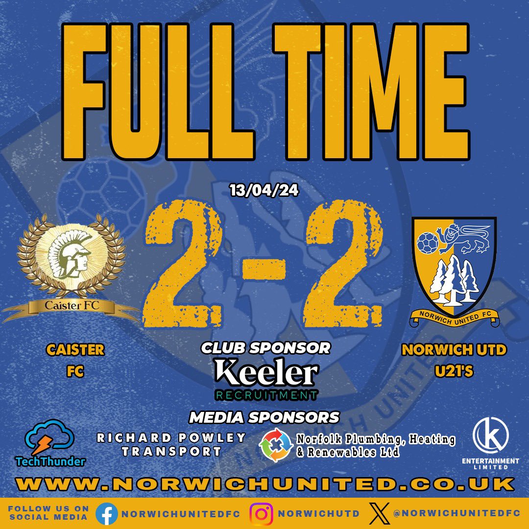 FULL TIME: Caister 2-2 Planters 2-0 Down, 9 Men, and Planters Rescue a point away from home! Amazing! #UTP💛💙