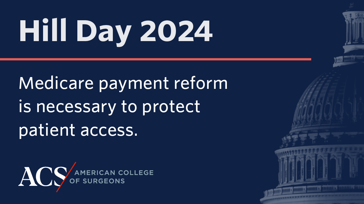 Inflation and a lack of updates to account for increased expenses means that it costs more to deliver care. We are going to the Hill on Tuesday to ask Congress to address these issues. #ACSLAS24