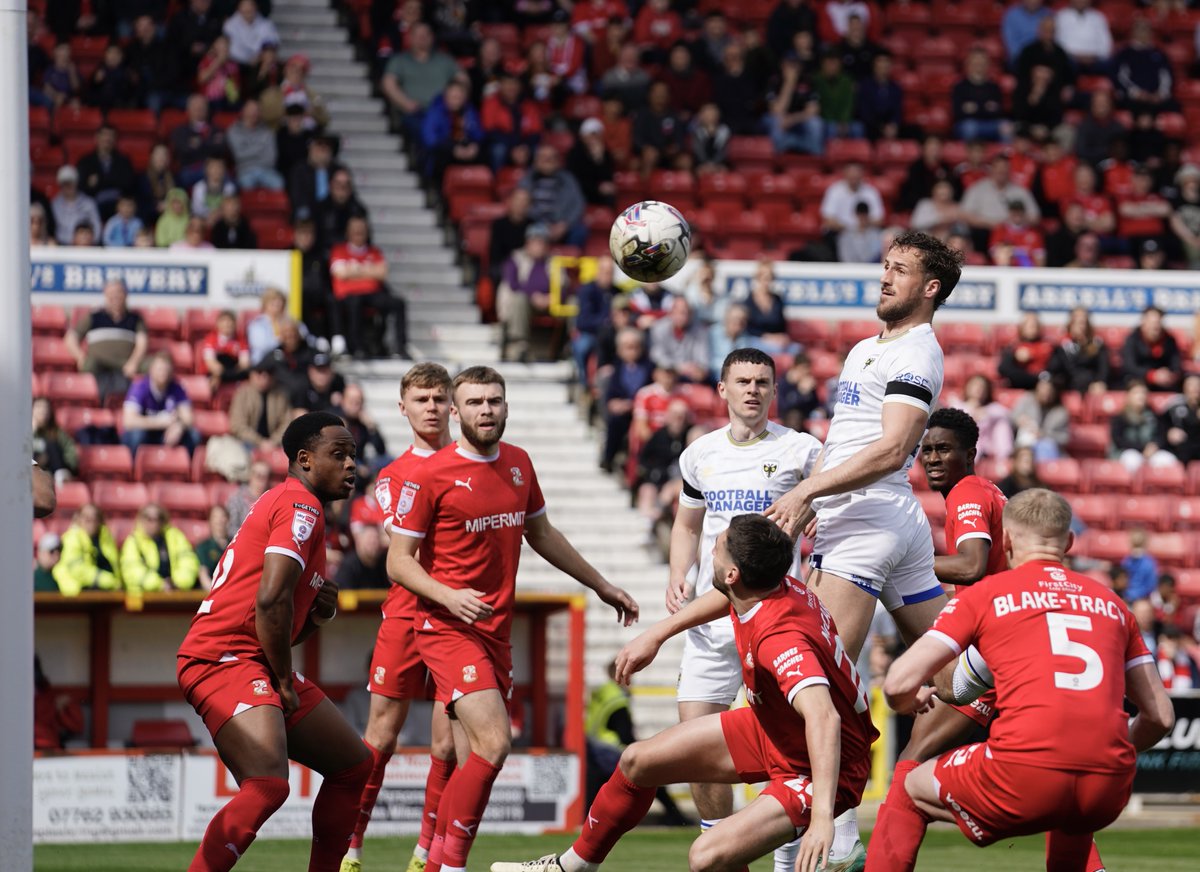 #afcw's opening goal at Swindon - scored by Joe Lewis - captured by @SeanGosling5.