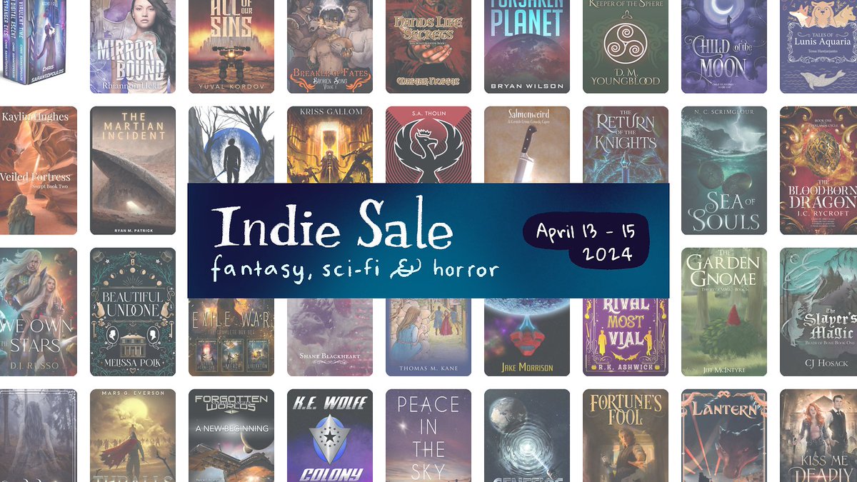 The #NarratessIndieSale is here! Pick up some amazing fantasy, sci-fi and horror books on sale today - there are almost 300 to choose from! ✨ As part of the sale, Sea of Souls is just 0.99 worldwide: mybook.to/SeaOfSouls ✨ Check out the full sale: indiebook.sale