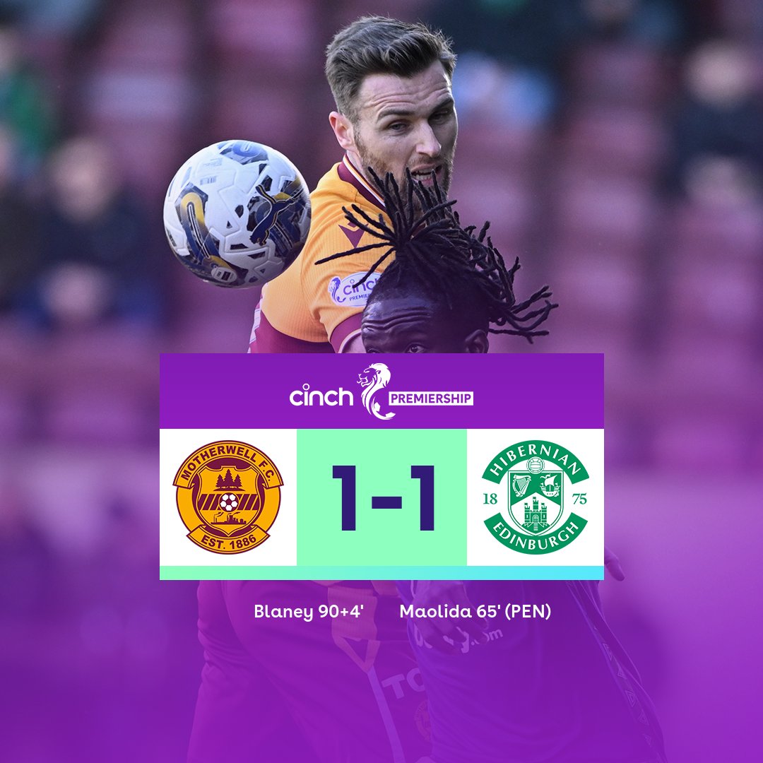 Late drama at Fir Park means both sides miss out on the top six Motherwell and Hibs fans, what did you make of this match? #cinchPrem | 🌲 #MOTHIB 🥬