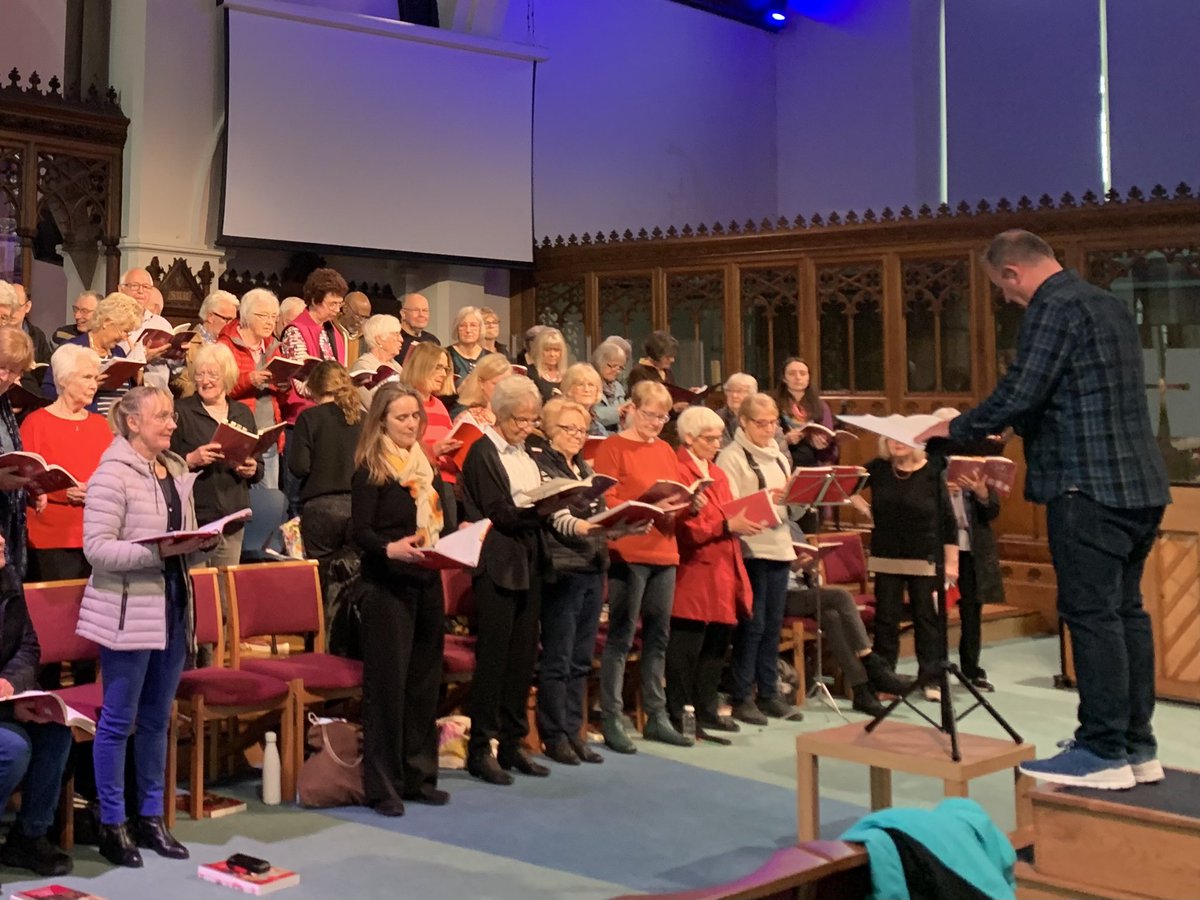 acs1945's tweet photo. Our rehearsal for our epic #GilbertandSullivan and #Opera #Choruses #concert this evening has gone well! We’re energised and theatrically ready to put on a wonderful show.See you later #altrinchamchoralsociety #choirconcert #choir #altrincham #altrinchamtoday #timperley #bowdon https://t.co/Iiw799yiET