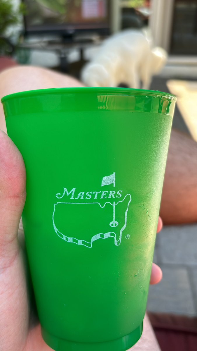 Nothing like a JD on moving day at The Masters