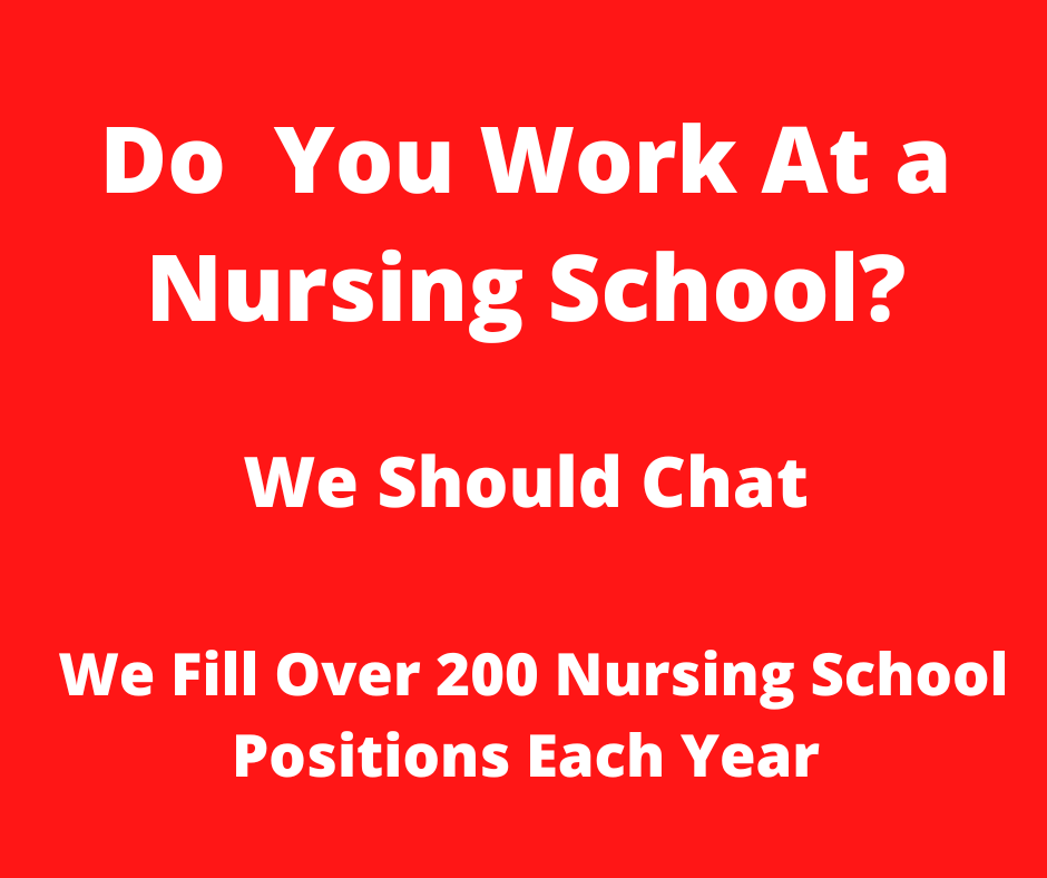 EducRecruiters's tweet photo. If you work at a nursing school we should have a 15-minute conversation about your ideal position(s).  I will then reach out each time a position comes into our office that matches your preferences.  Link to my calendar - https://t.co/3nyZVyoTKS https://t.co/ZgPh2pUWIq
