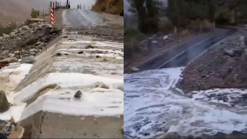 Corte de rutas por activación de quebradas en la región de Coquimbo debido a los chubascos megatiempo.cl/noticias/834-t…