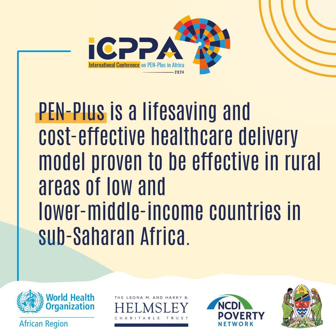 #PENPlus is an integrated care delivery strategy focused on reducing the #NCDs burden among the most vulnerable.

Learn more about this lifesaving, cost-effective model at #ICPPA2024.

🗓️ : April 23-25, 2024

Register here 👇🏿: who.zoom.us/meeting/regist…

#EndingDiseaseInAfrica