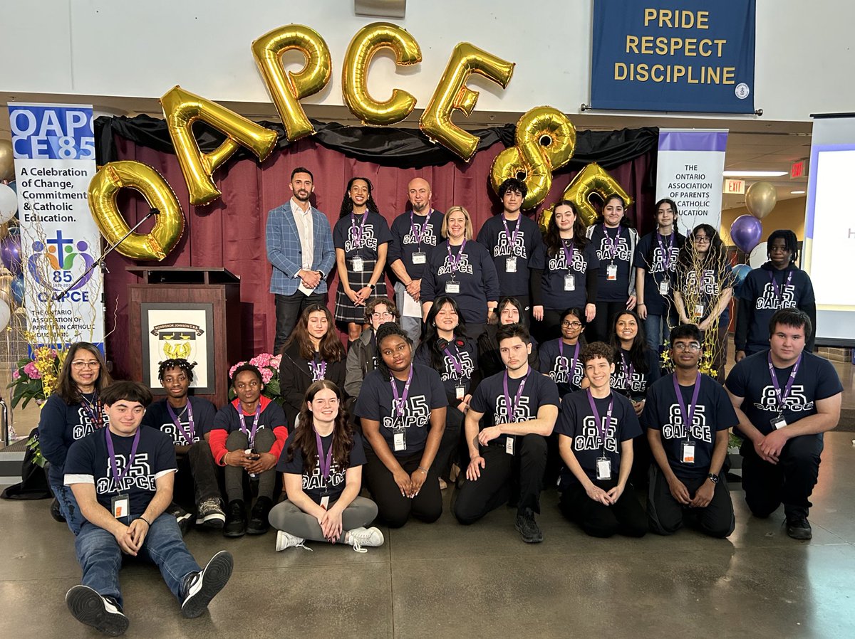Thank you to our wonderful student volunteers! #oapce85
<a href="/MPJ_TCDSB/">Monsignor Percy Johnson Catholic Secondary School</a>