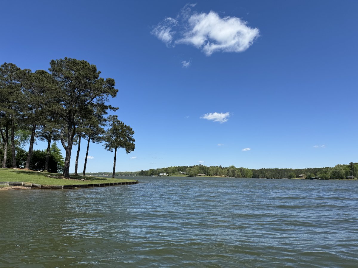 The temperature is rising. The days are longer, and Lake Greenwood will reach full pool on April 15th. Summer is around the corner. 🌞 📷 Photo by Lake Inspector Win Ott. If you'd like this to be your office too, we're hiring a Lake Specialist. Apply at bit.ly/3QpwgLW.