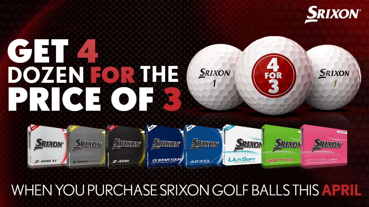 Running low on golf balls? Pop on down to the Pro Shop We're offering a great deal on Srixon balls 🙌