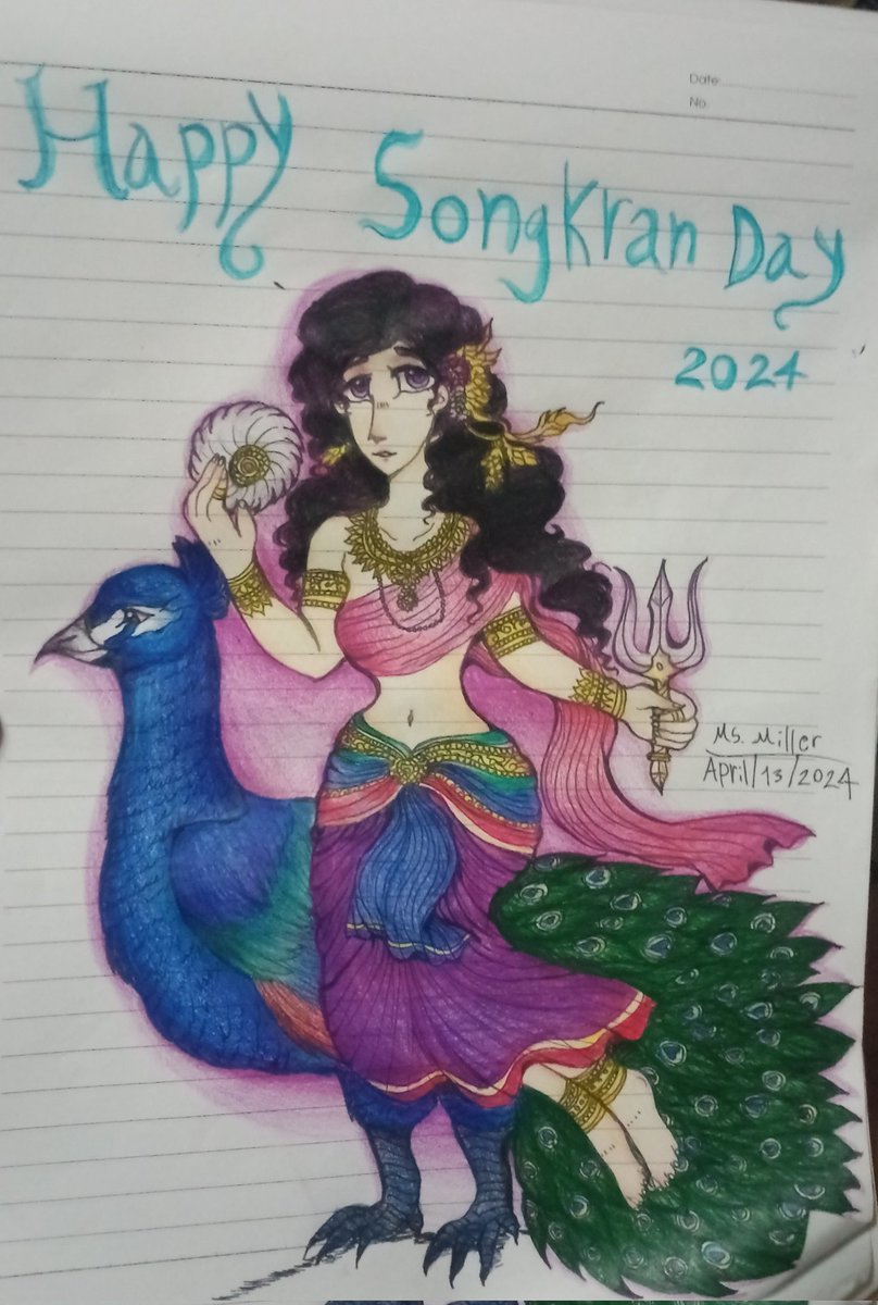 Miss Mahodhara Devi 🥰🙏💖✨🦚💜 Happy Songkran Day 2024!😄💖✨🪻🌹💐🌺🪷🦚💜💖✨💕💕💕 #HappySongkranDay #HappySongkran2024