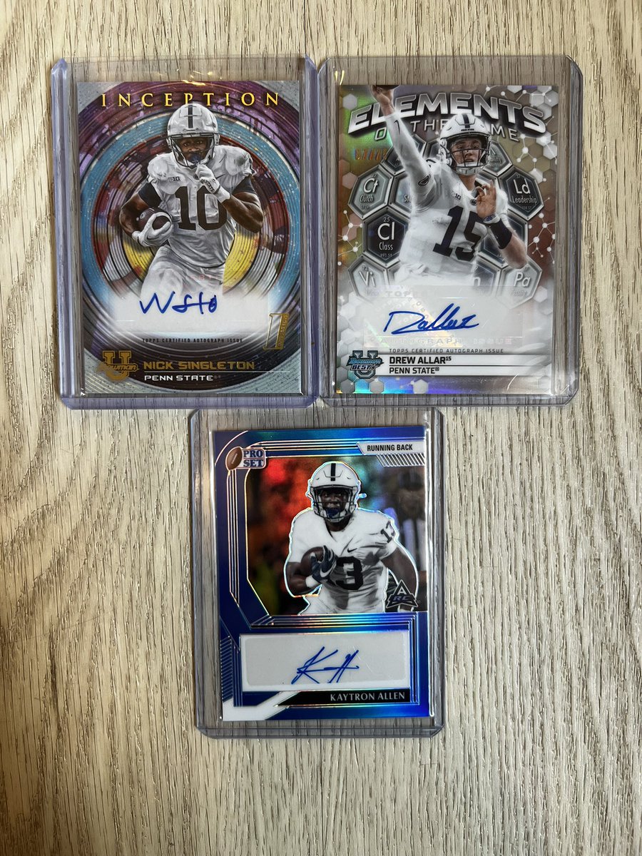NCGlocke's tweet photo. Happy #BlueWhiteGame to all my fellow #PSU card collectors out there! https://t.co/bKL41a4Z2W