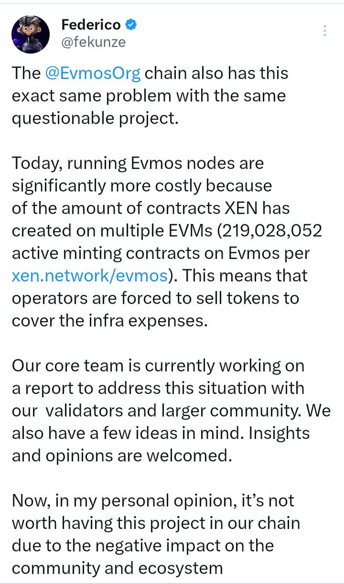 Xenethw's tweet photo. Xenians hope you guys choose your favorite chain that can't be censored
#Xen root out all these chains that are centralized like #dogechain & #okxchain and Now #evmos and #base?
4me I love #XNM, #vvXEN & #vvDXN on the only #PoW chain(#ETHW) that $xen is on & #X1(hybrid) is coming https://t.co/vNx137MNDR