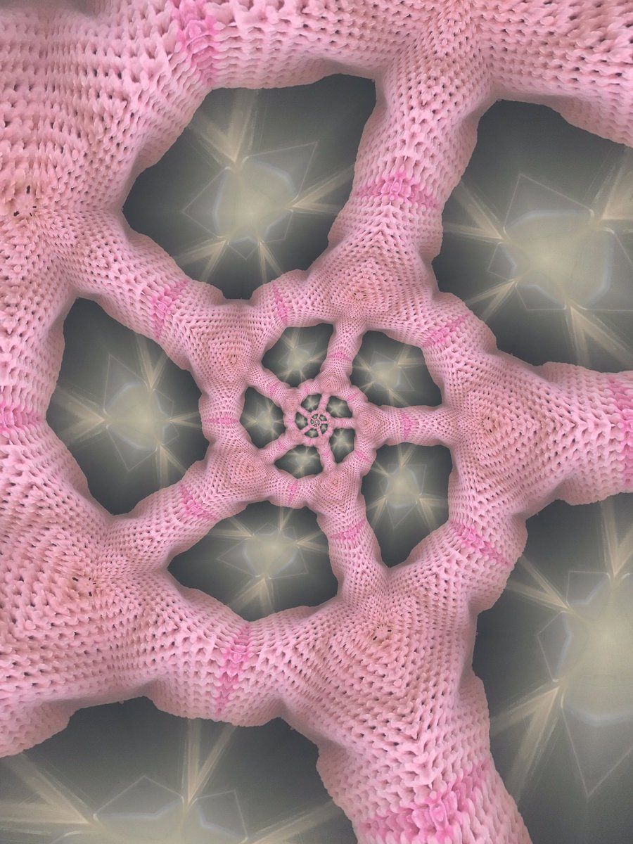 #Pink #Crochet outfit photoshot in #Kaleidoscope exploring the color Pink on a #KaleidoSaturday another wonderful Saturday of seeing #KaleidoscopeArt from the #KaleidoX crew!