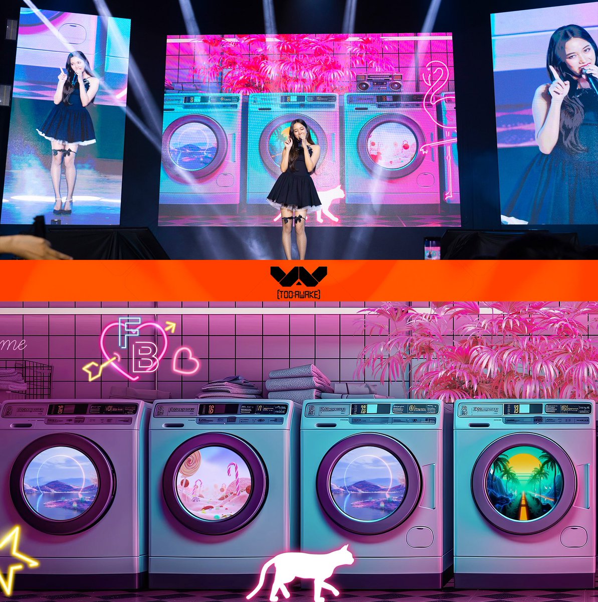 tooawakemov's tweet image. PT.1: 
Too:Awake is very honored to be the visual creation for the recent FreenBecky Offline Event in Ho Chi Minh City.

This was the first show  where we had the opportunity to work with international artists Freen and Becky 😍😍
#FreenBecky #visualart #ledvisual