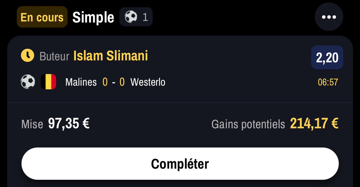 pogopronos's tweet photo. Montante palier 2 #TeamParieur #TeamParieurs https://t.co/RnDme1W53W