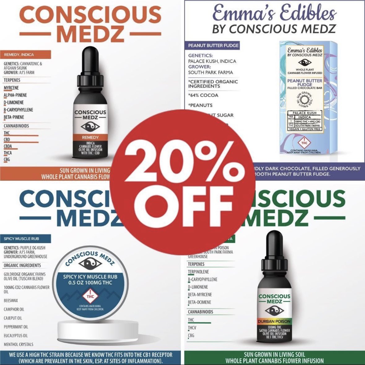 📢🌿🌞It's Conscious Saturday at Simply Pure! All #ConsciousMedz sun-grown vegan tinctures, edibles and topicals are 2⃣0⃣% off today!🌞🌿📢 #Denver #dispensary #cannabis #WomanOwned #CannabisCommunity #BlackOwned #VeteranOwned #cannabisindustry #cannabisculture #IAmAPurest