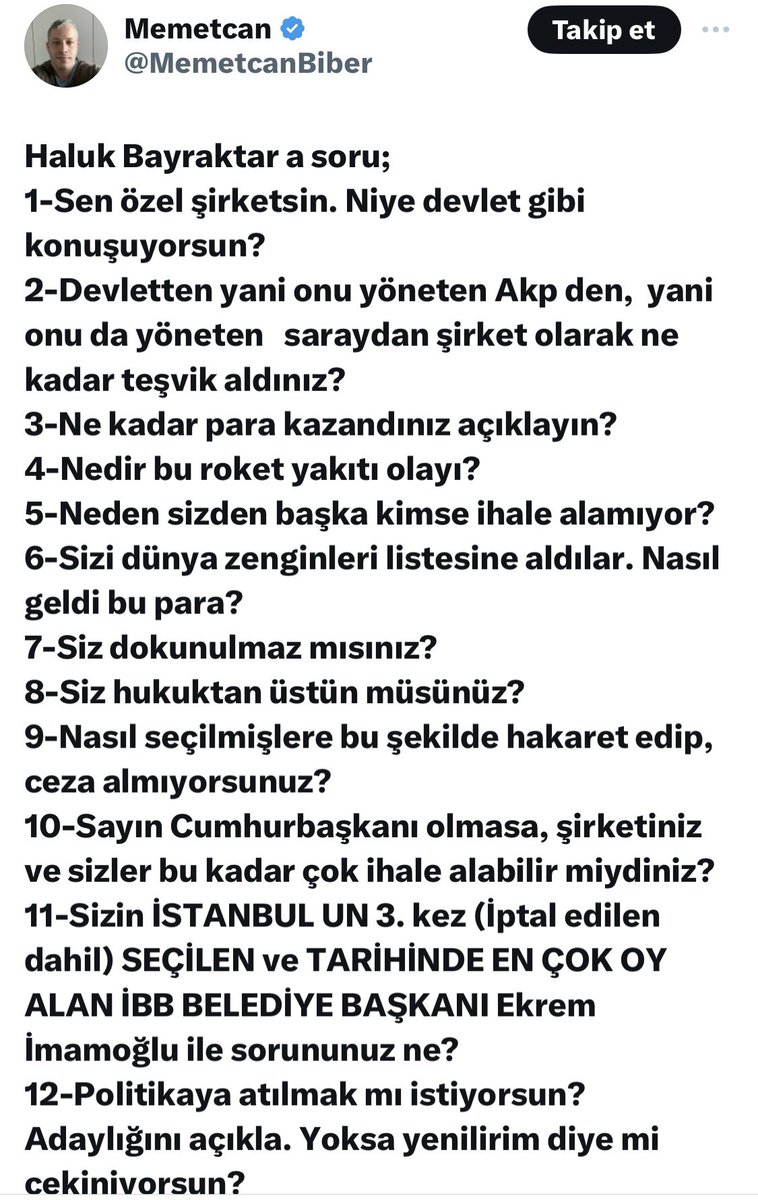 pkk’ya dağı taşı zindan eden, ülkemizin milli güvenliğine de gece gündüz hizmet eden, Rahmetli Özdemir Bayraktar’ın Türk Milletine emanetleri @Selcuk ve @haluk kardeşlerimiz birilerini çok rahatsız etmiş anlaşılan Bunların kulaklarına Türk Milletinin sesini duyurma zamanı geldi