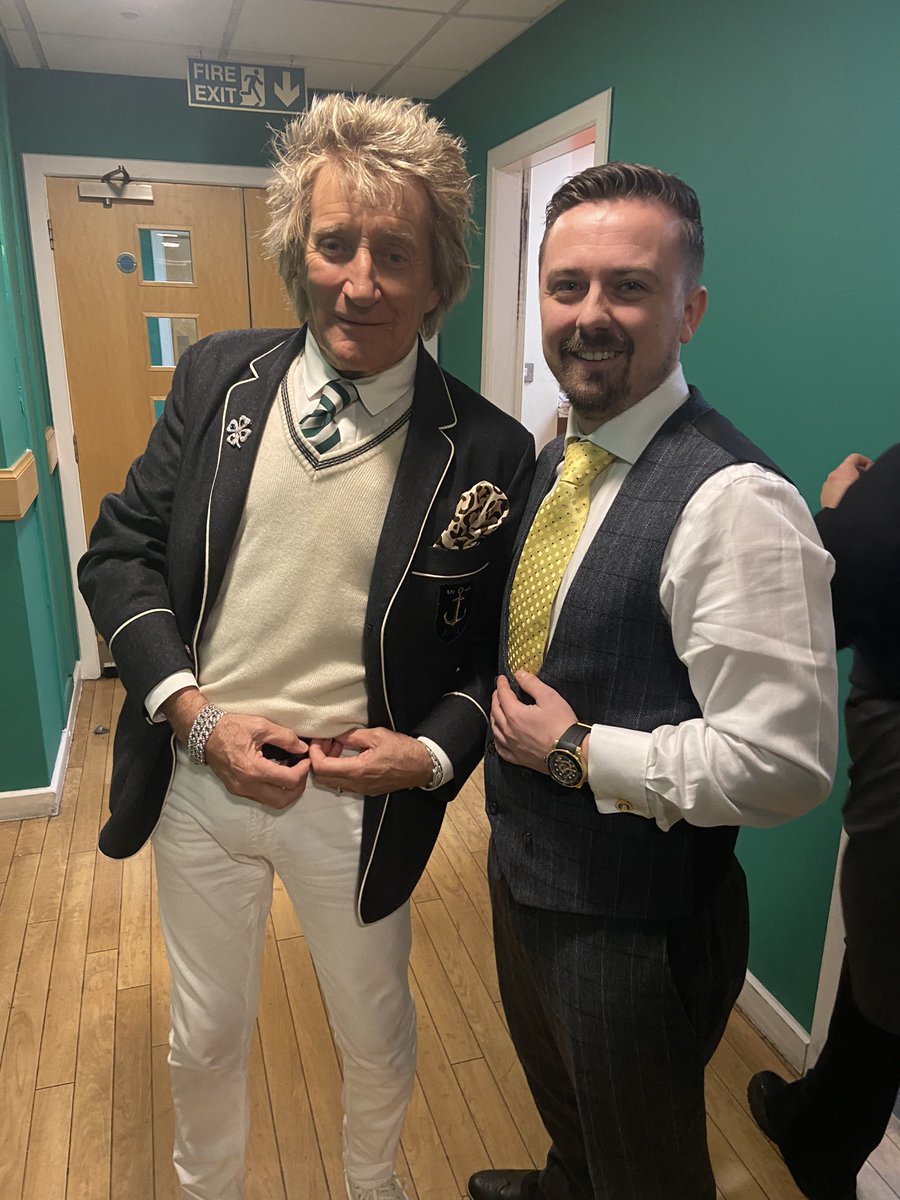 No many times you go the game and meet @rodstewart. @CelticFC