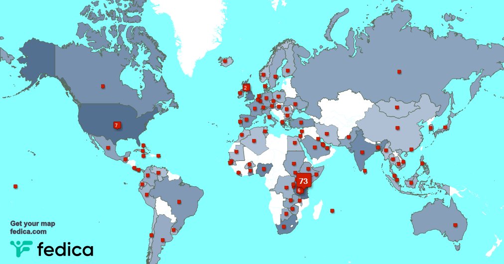 Special thank you to my 30 new followers from Kenya, and more last week. fedica.com/!VincentMaloba