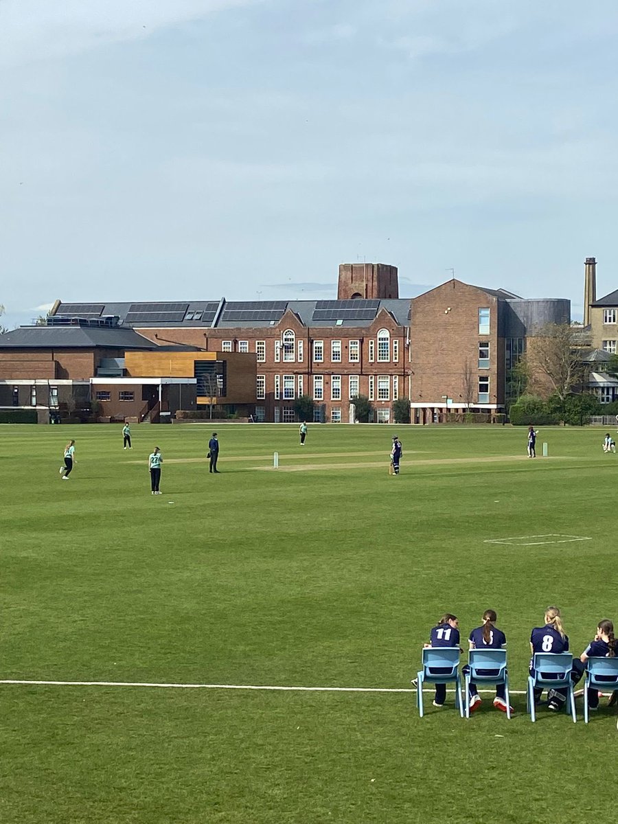 Cricket - Pre Season in the sunshine for the 1st XI Girls today. Team meeting, nets and fielding this morning and a great fixture against Cambridge University Ladies this afternoon 🏏💪☀️