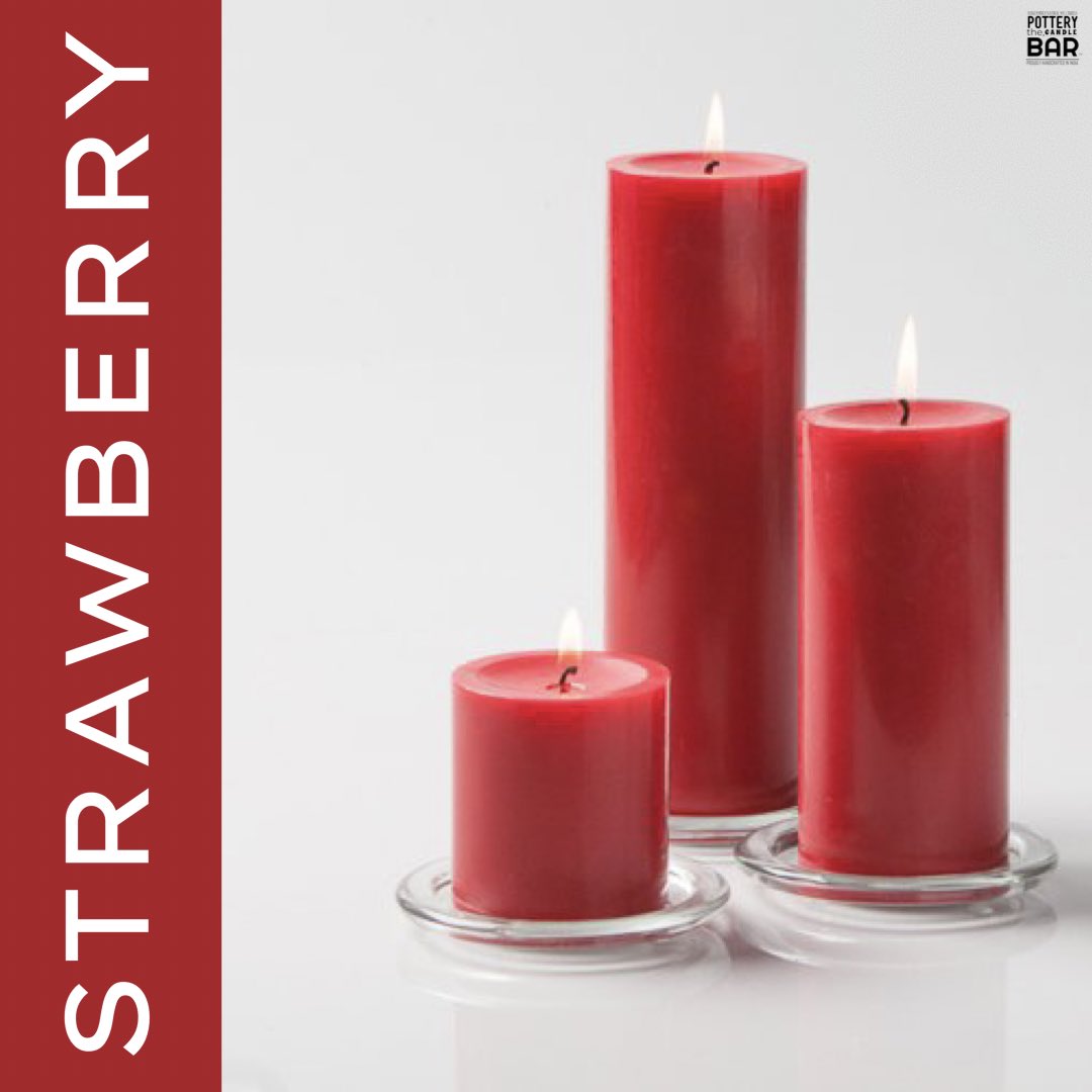 PotteryCandle's tweet photo. Set the mood with the fruity allure of our Strawberry Pillar Candles - hand-poured perfection from Pottery Candle Bar. Ignite your senses. 🍓✨

#pillarcandle #strawberry https://t.co/OmSVaNTlOA