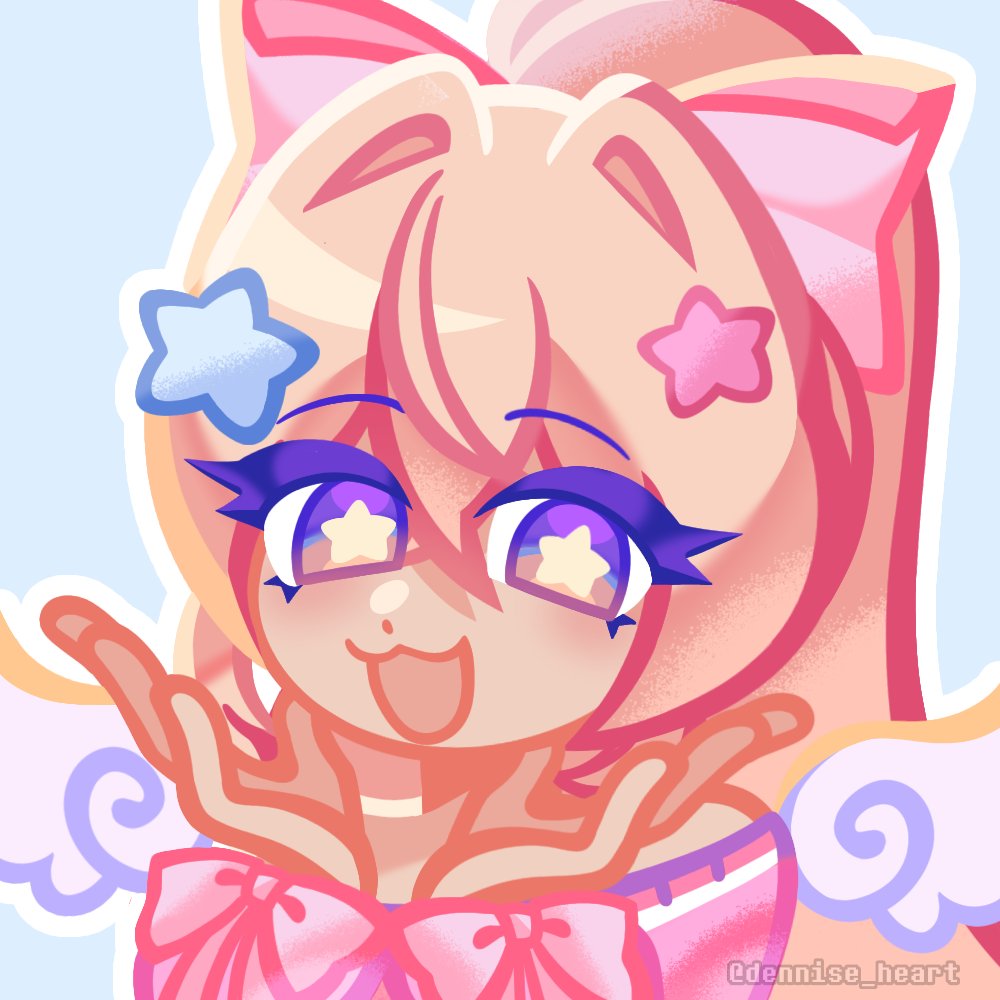 my persona when i'm actually a dirty blonde with ashy highlights with brown eyes and a short layered wolfcut and a mostly earthy streetwear style LMAO

(art by @.dennise_heart on disc)