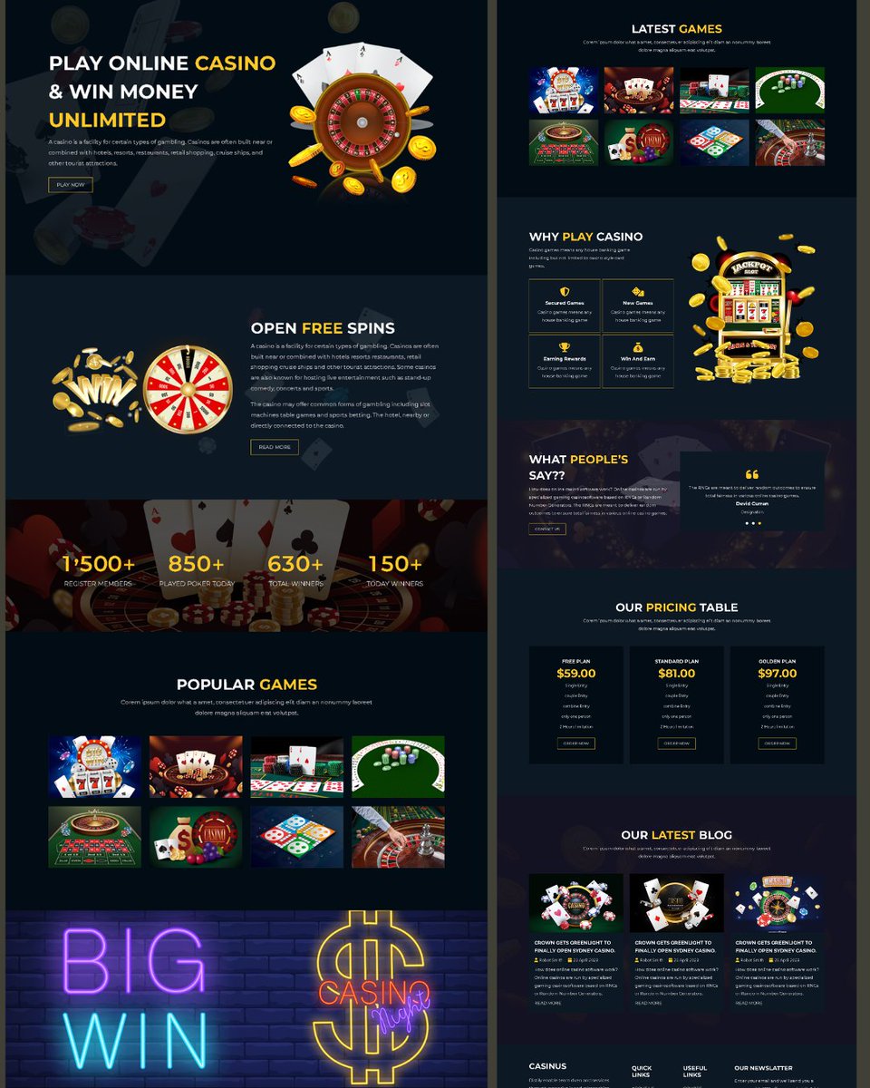 🎯Casinus - Online Casino & Gambling #html5 Template! Buy Now 👇 Full View Link:>>cutt.ly/cw1Zyhkr -- 👉This template is available on @templatemonster -- #casino #OnlineCasino #onlinecasinomalaysia #html #html5 #css #css3 #webdesign #affiliate #affiliatemarketing