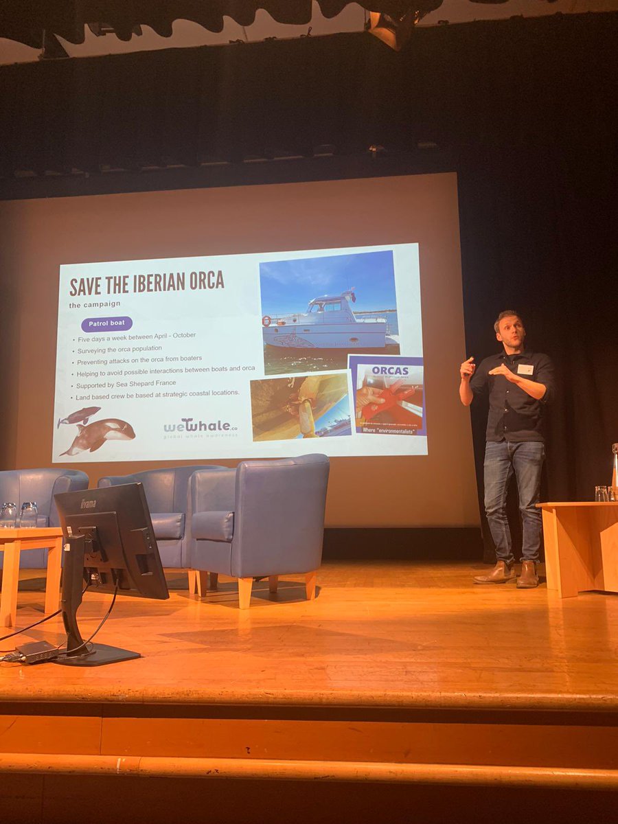 Great day at @Mammal_Society’s Annual Conference at @Cambridge_Uni talking about a variety of marine mammal projects, including an update from @Dolphinchaz on the Moray Firth BND’s and a spotlight on @WeWhaleCo’s Save the Iberian Orca campaign 🐬