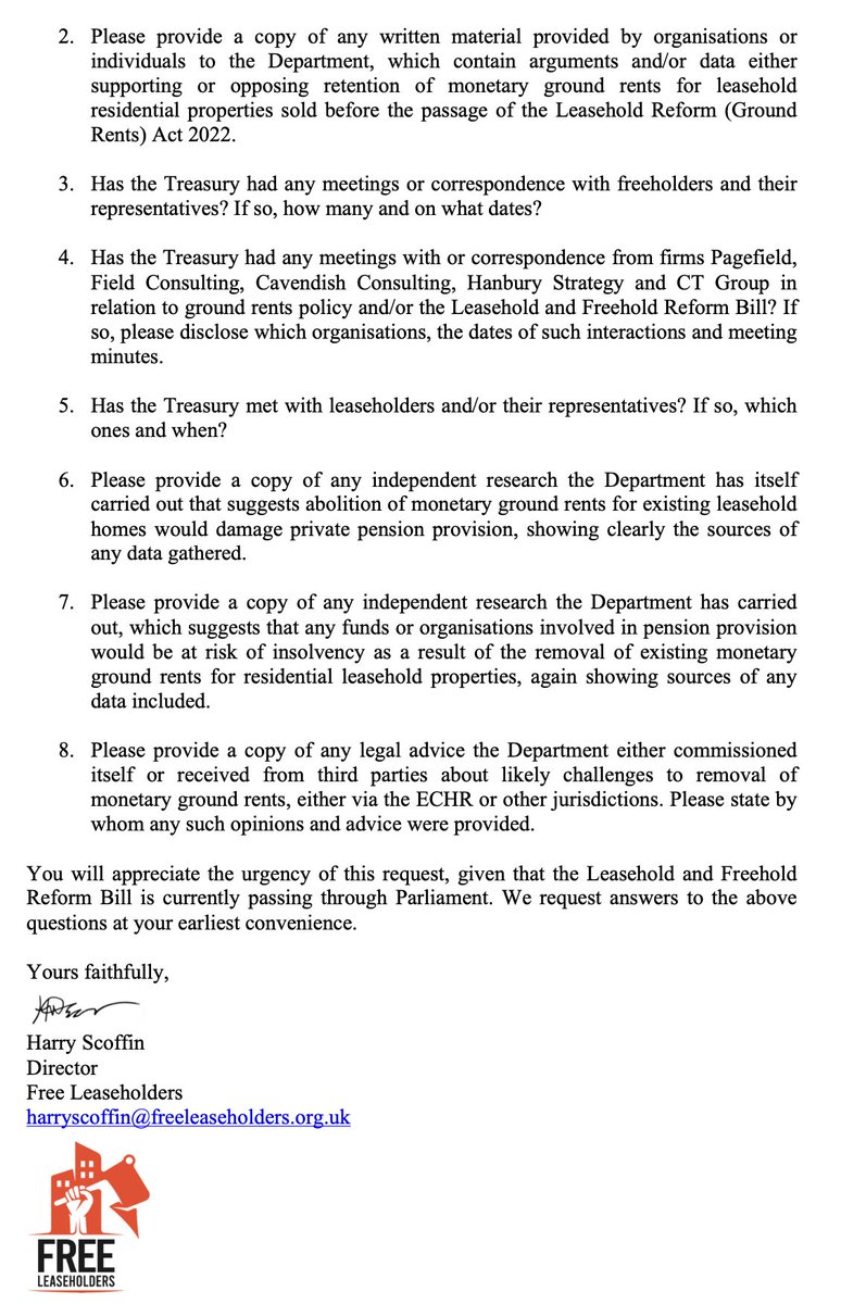 This is the FOI to @hmtreasury. We emailed foirequests@hmtreasury.gov.uk (3/4)