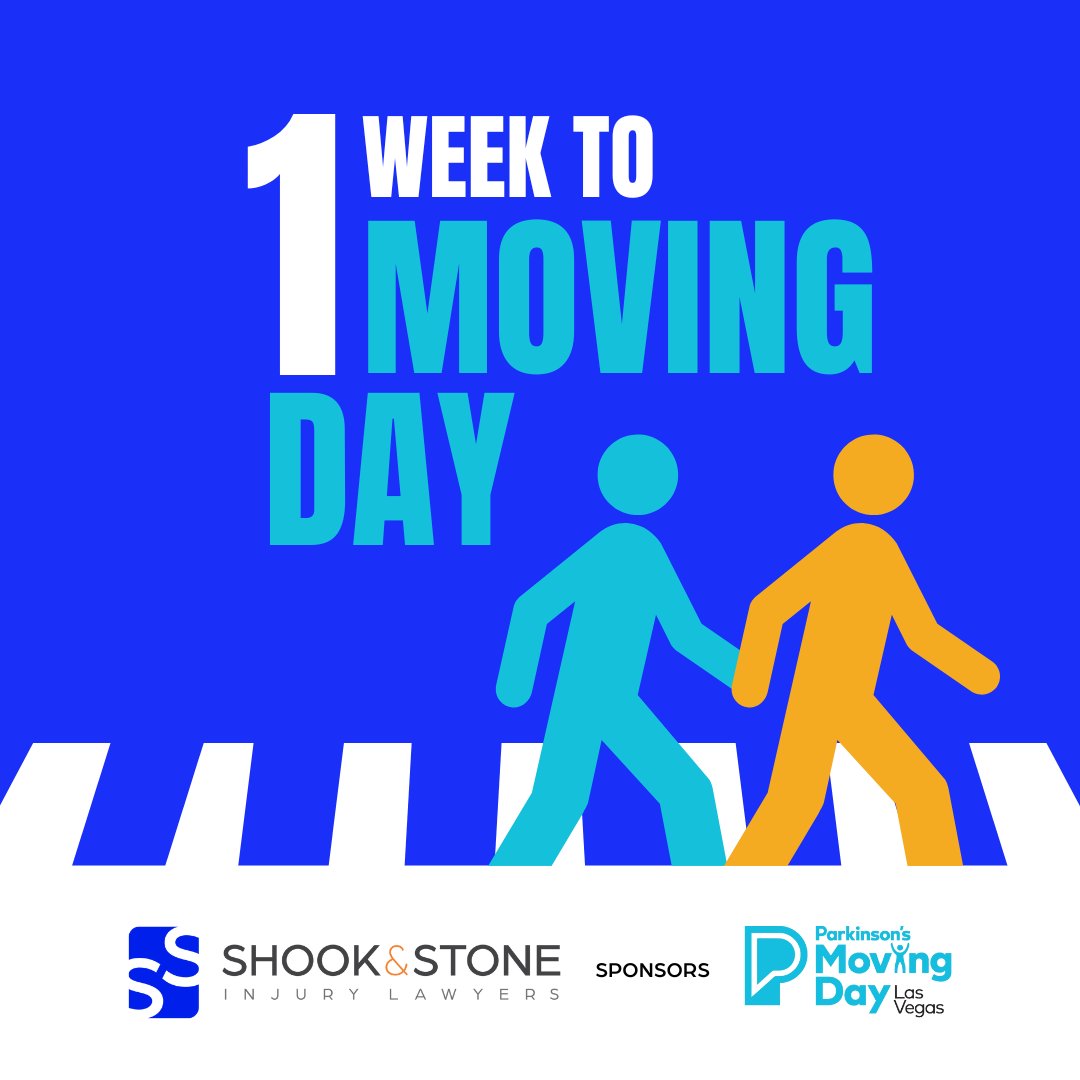 shookstonelaw's tweet image. We're just one week away from Moving Day Las Vegas! Click the following link to take action and donate or join our team today! hubs.la/Q02rTT3z0 #Move4PD #MovingDayWalk #ParkinsonsFoundation #TeamShookAndStone #Fundraiser #MovingDay #RaiseAwareness #FindACure