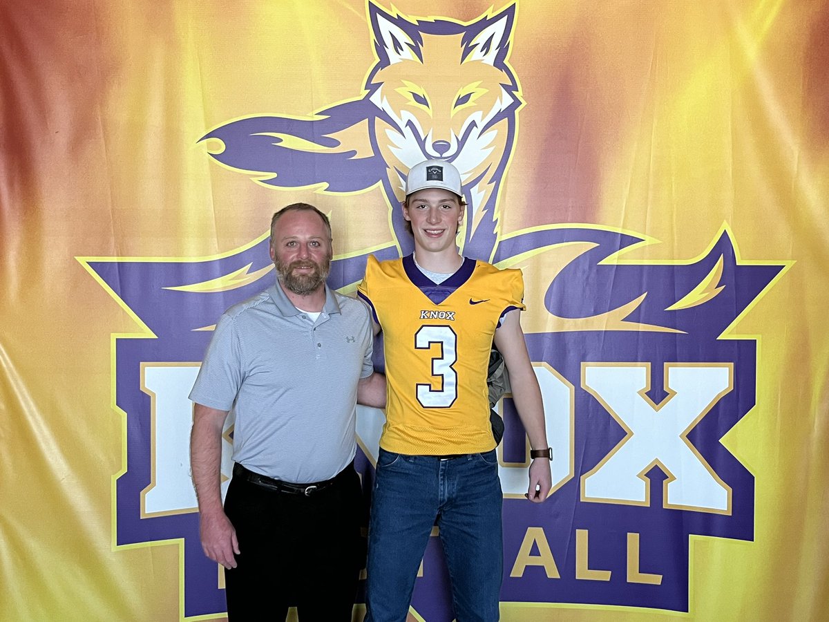 Had a great time visiting Knox College! Thank you for having me! @FB_KnoxCollege @Coach_Bontrager @CoachJVerduin @CoachDoughtyp @CoachWillits 🔥🔥