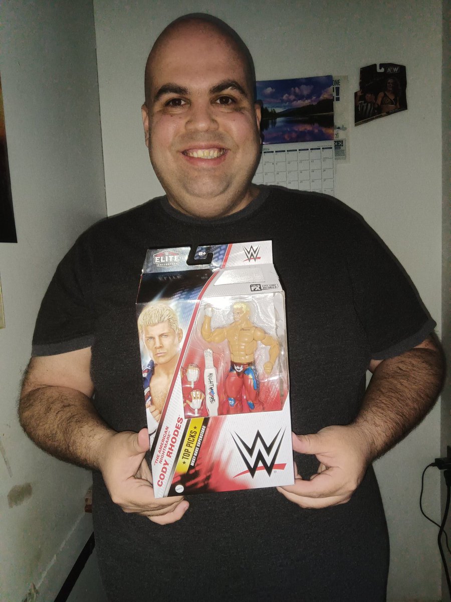 I got my first Cody Rhodes WWE action figure 😃 @CodyRhodes @WWE @WWEonFOX @RingsideC @Mattel